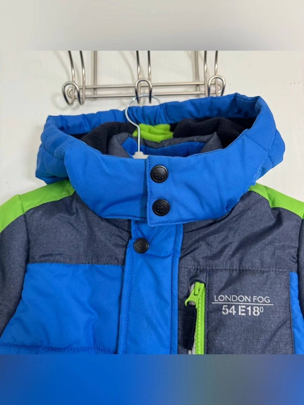 London Fog Kids Puffer Jacket Boys Size L/7 Winter Snow Warm Outdoors Adventure